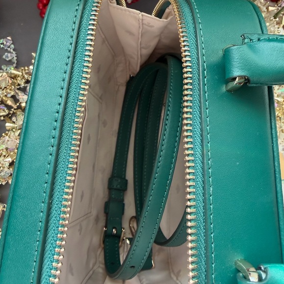 Kate Spade New York Traveler Trunk Crossbody Bag with Monstera Leaves Print - Picture 5 of 12